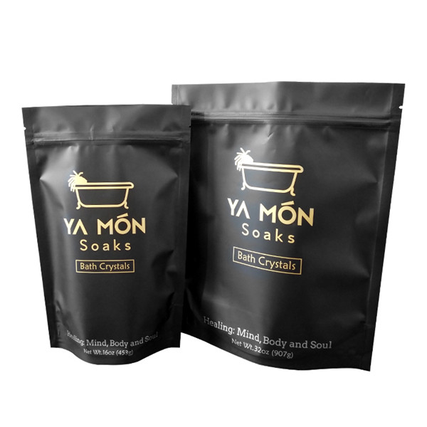 Χρυσό φύλλο σακούλες για όρθιο σακίδιο σφουγγαρισμού σώματος με φερμουάρ