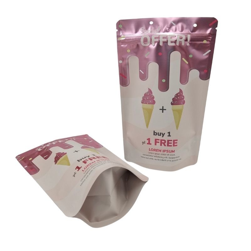 Τύπος συσκευασίας τροφίμων με κλείσιμο φερμουάρ για με παραγγελία προσαρμοσμένη