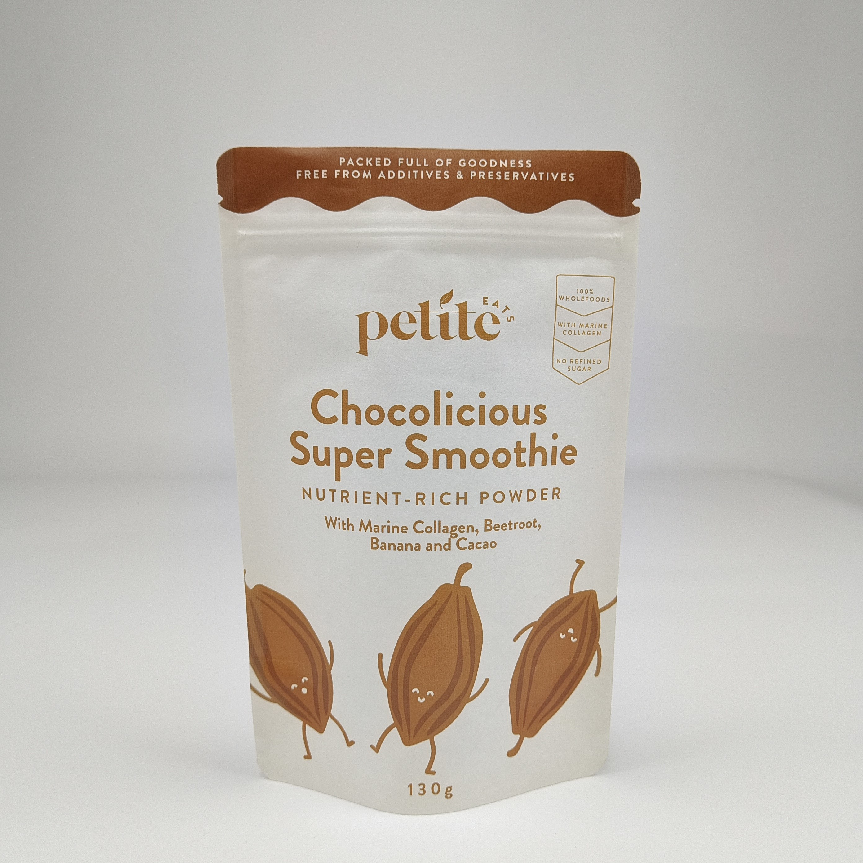 Δωρεάν δείγμα Ανακυκλώσιμο Doypack Zipper Kraft χαρτοσακούλες Custom Tea Bags Ziplock Λευκό Stand Up Pouch