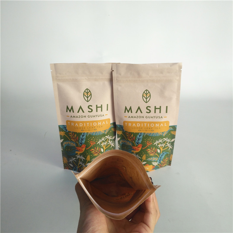 Εκτύπωση με βαφή Stand up k σακούλες, γάλα σε σκόνη Αλουμινίου φύλλο τσάντα με φερμουάρ