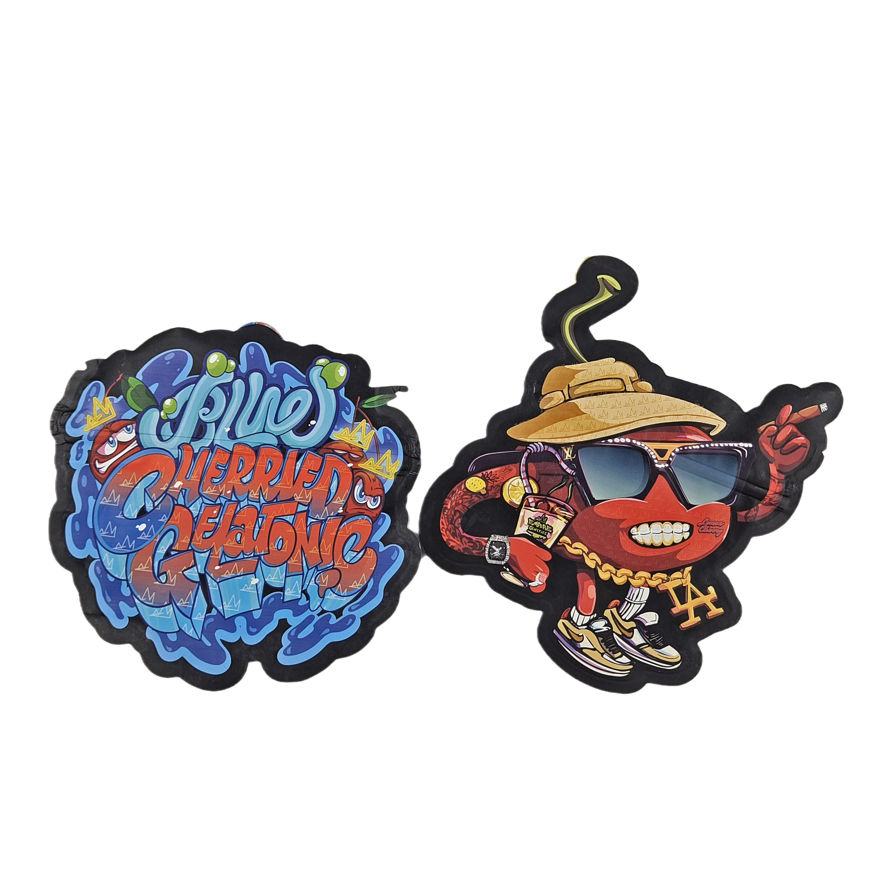 Προσαρμοσμένο λογότυπο εκτυπωμένο με θραύση Ζιπάκι τσάντες μικρές τσάντες 3.5g συσκευασία τροφίμων Αδιάβροχη με φερμουάρ Mylar Ba