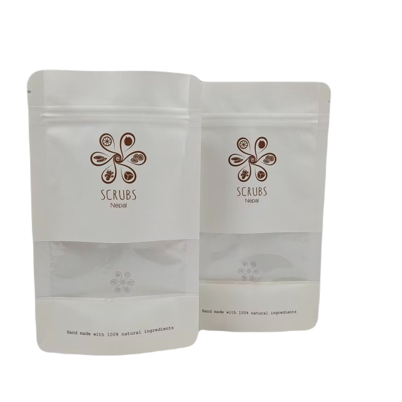 Διαφανές παράθυρο πλαστικό σφραγιστήρας τσάντες Standup τσάντα φύλλο επικαλυμμένο ψηφιακή εκτύπωση