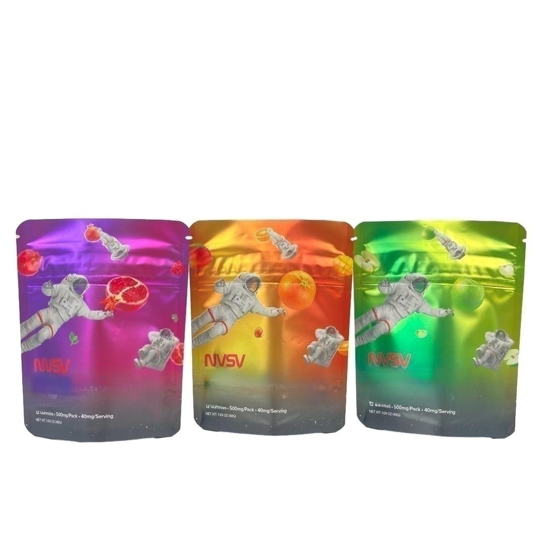 3.5 Gram πλαστικές σακούλες συσκευασία προσαρμοσμένη ετικέτα εκτυπωμένα μπισκότα CBD