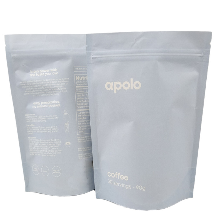 Προσαρμόστε βιοαποικοδομήσιμη Kraft χαρτοσακούλα με Zipper ψηφιακή εκτύπωση Gummie Candy συσκευασία