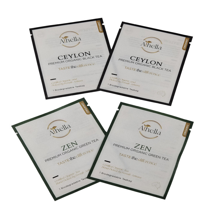 Προσαρμοσμένη μικρού μεγέθους σακούλα για τσάι, καφέ, σκόνη βιοδιασπώμενη χαρτοσακούλα για τσίχλες