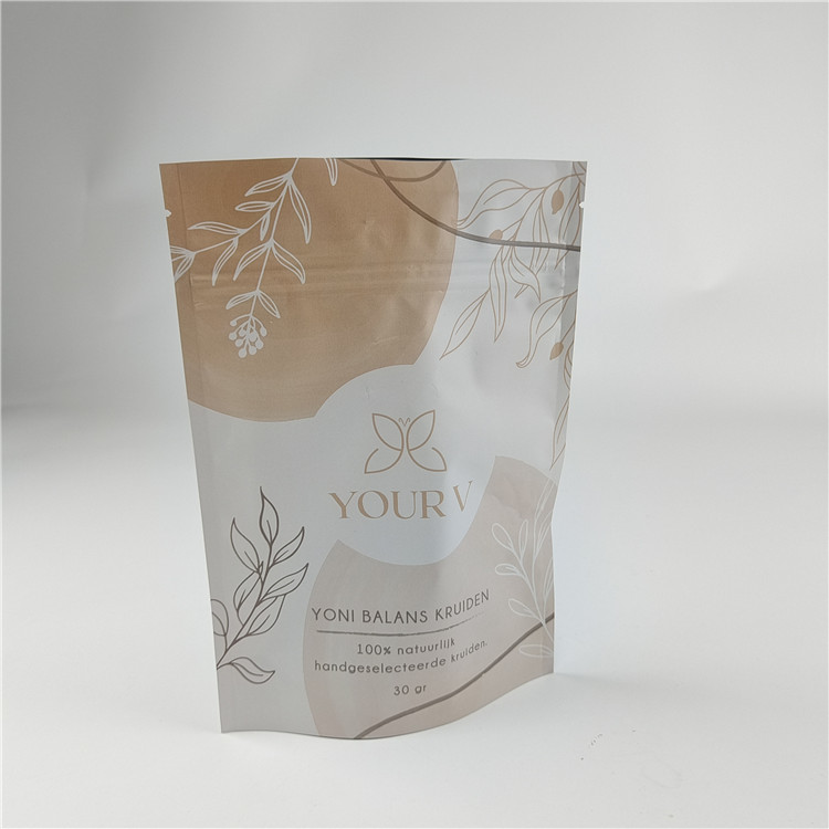 Νέο Σχεδιασμό Προσαρμοσμένο Μέγεθος Ματ Φινίρισμα Σνακ Τσάντα Συσκευή Ματ Αλουμινίου Φόλιου Στάσου Σώμα Ζιπ-Λοκ Τσάντα Doypack