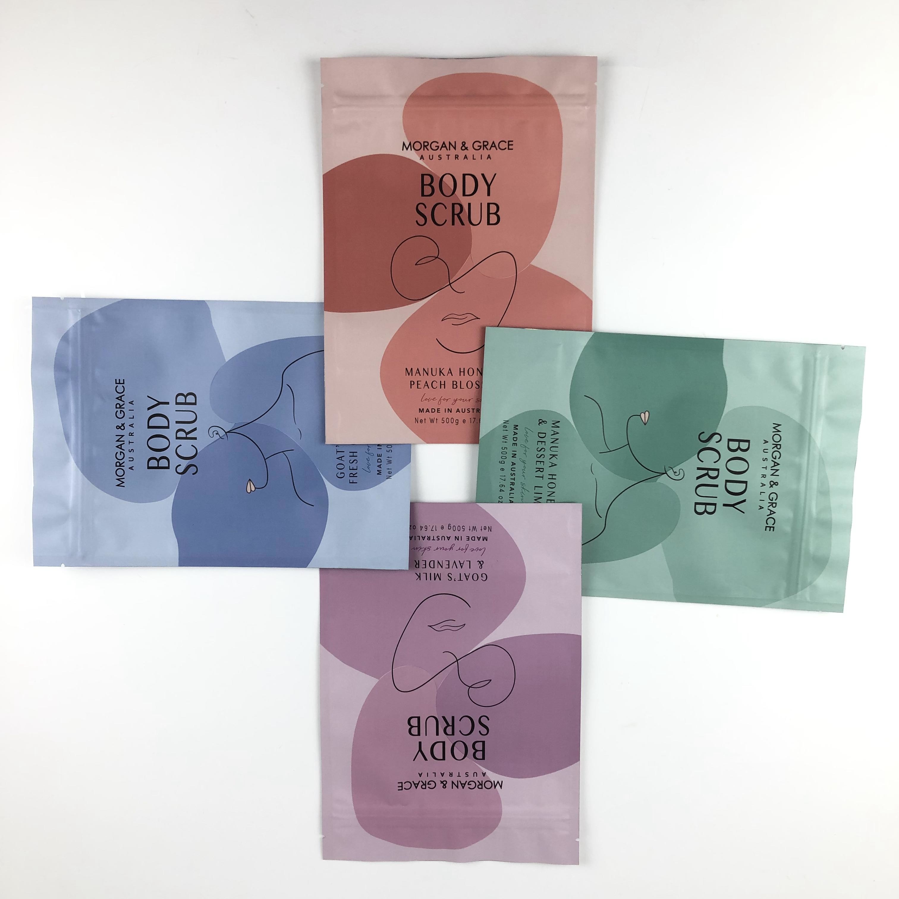 CDR AI PSD PDF αρχείο σχεδιασμού σακούλες αλάτι λουτρών Mylar για καλλυντικά