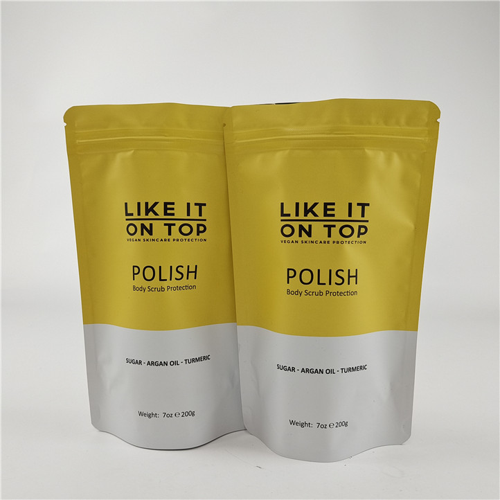 Προσαρμοσμένο μέγεθος σχεδιασμού Stand Up Pouch με βαφή φερμουάρ / ψηφιακά τυπωμένη συσκευασία