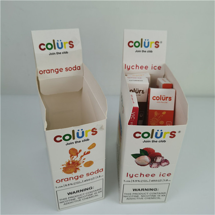 Καυτό Custom Logo Tear Away Box Καρτόνι PDQ Αντιστοιχία κυματοειδών κουτιών οθόνης