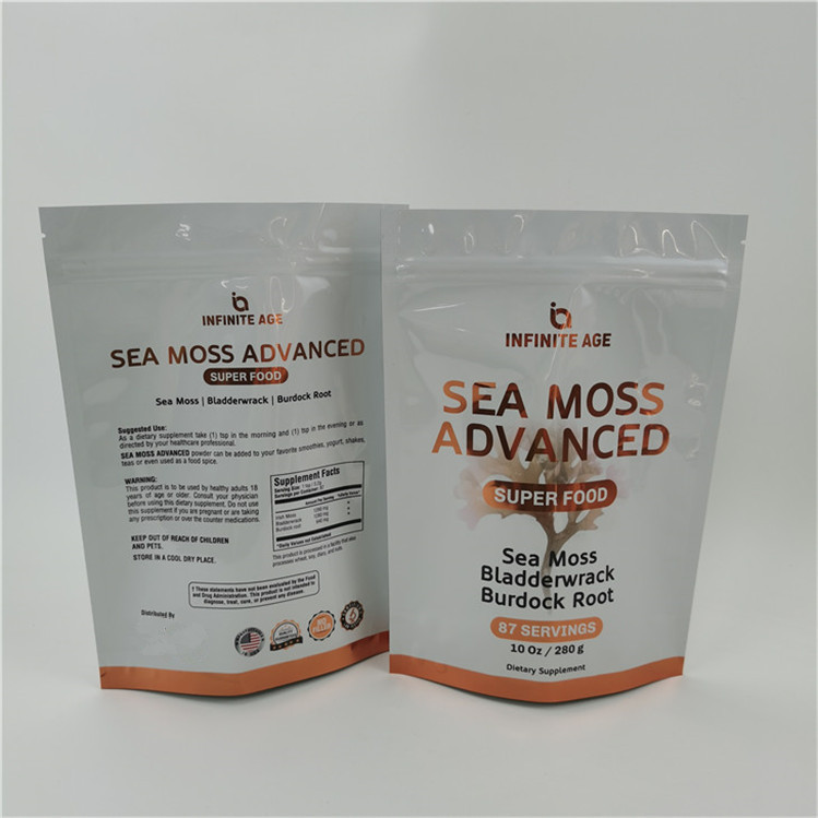 Δέχεται έως και 10 χρώματα Διαθέσιμα Εύκολη γραμμή δάκρυα Στάσου τσάντα Θερμική σφραγίδα Zipper Top