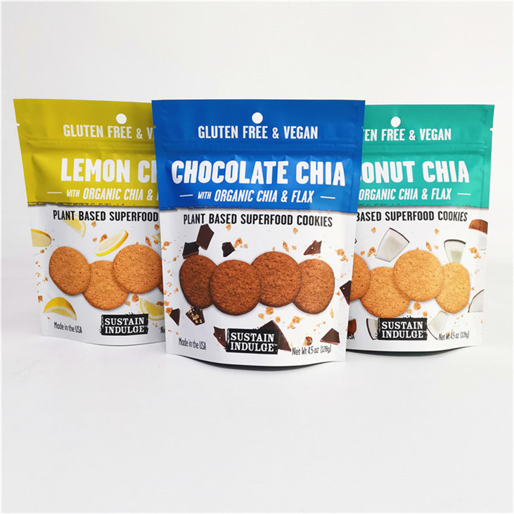 Προσαρμοσμένο λογότυπο εκτυπωμένο με αλουμινένιο φύλλο Mylar Doypack με επεξεργασία επιφάνειας εκτύπωσης βαφής