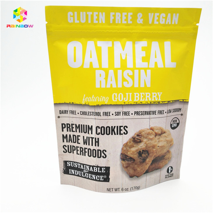 Περιβαλλοντικά φιλικά και ασφαλή υλικά Σάκοι συσκευασίας σνακ Δέχεται έως 10 χρώματα Διαθέσιμα