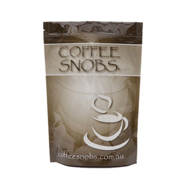 Ziplock επίπεδων κατώτατων σημείων φραγμών συνήθειας 250g 500g 1kg τετραγωνική συσκευάζοντας τσάντα φασολιών καφέ