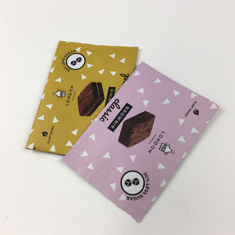 Ανθεκτικό σε υγρασία 200 γραμμάρια πίσω σφραγίδες σακούλες μπισκότα σοκολάτα σφραγίδες σακούλες