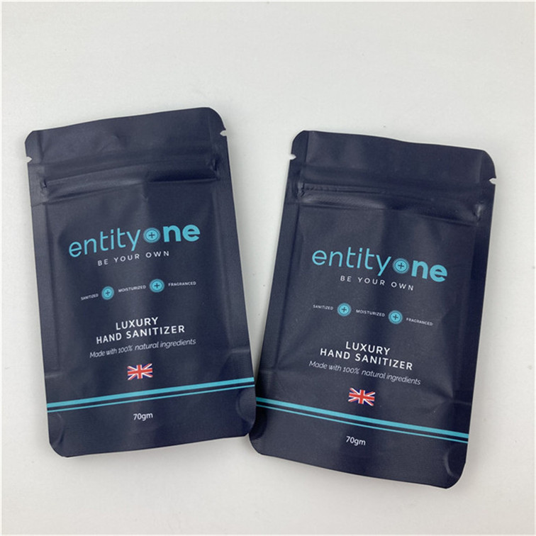 Προσαρμοσμένο λογότυπο τυπωμένο όρθιο σακουλάκι με φερμουάρ Ματ φινίρισμα Αλουμινίου Φύλλο Υλικό κατάλληλο για τρόφιμα Doypack