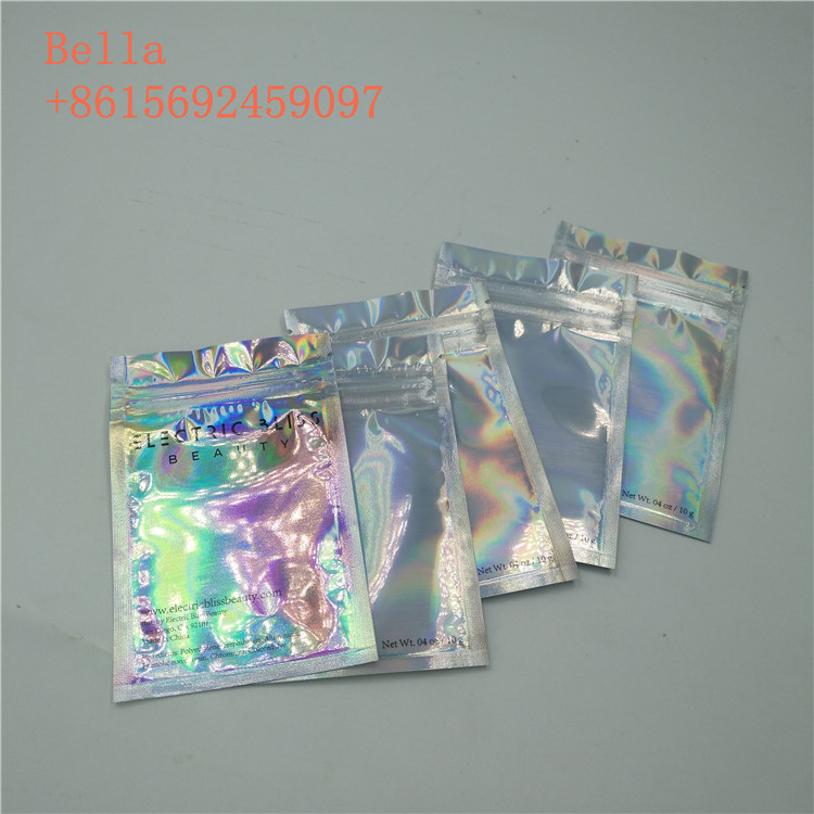 Δευτερεύουσα συσκευασία σακουλών φύλλων αλουμινίου σφραγίδων τρία, μικρή καλλυντική στάση επάνω στις τσάντες με το φερμουάρ