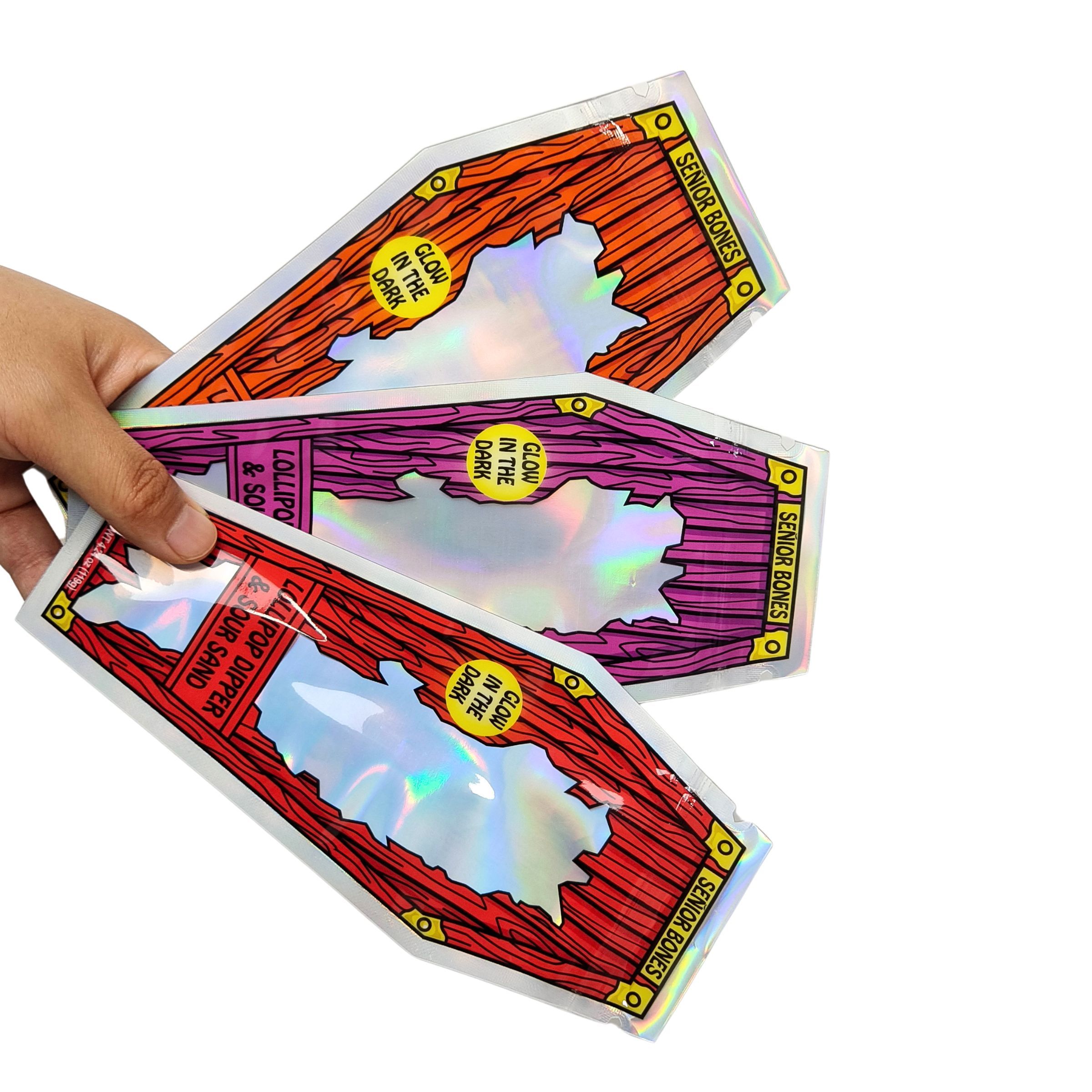 Φύλλο καπνού, Καραμέλα, Μπισκότο, Ζαχαρωτό, Ξερό λουλούδι, Βότανο, Φύλλο Grabba, Die Cut 3.5g Mylar Bags