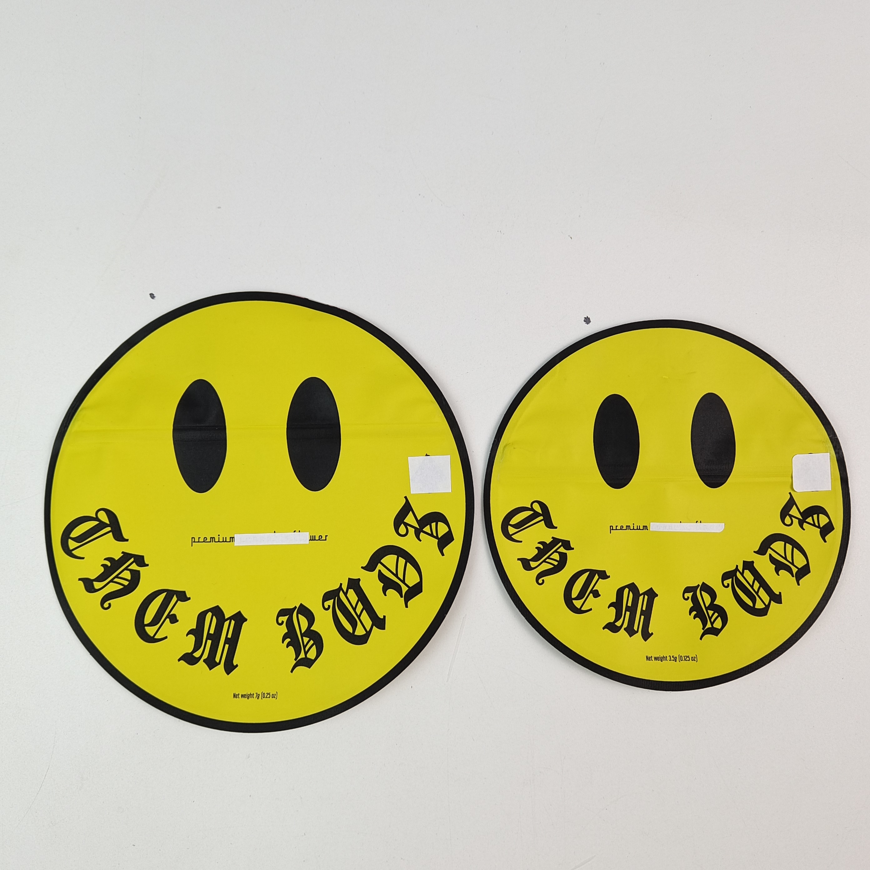 Ακανόνιστες 3.5g 7g σακούλες Mylar με φερμουάρ στο εσωτερικό εκτύπωση αλουμινένιο φύλλο μυρωδιά αδιάβροχο φαγώσιμο πλαστικό σάκο