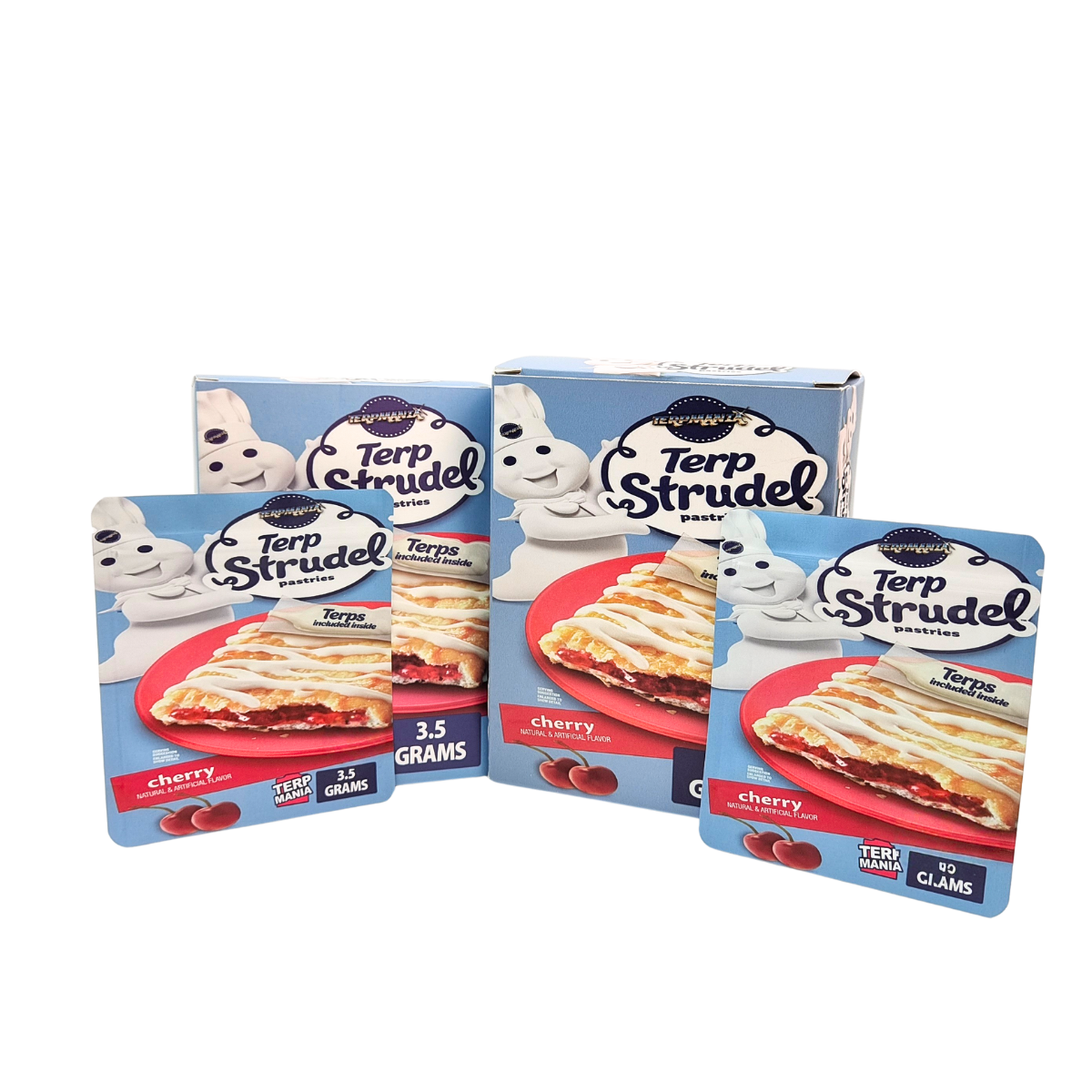 Προσαρμοσμένες σακούλες Mylar 3.5g 7g 14g με προστασία οσμής και κουτιά