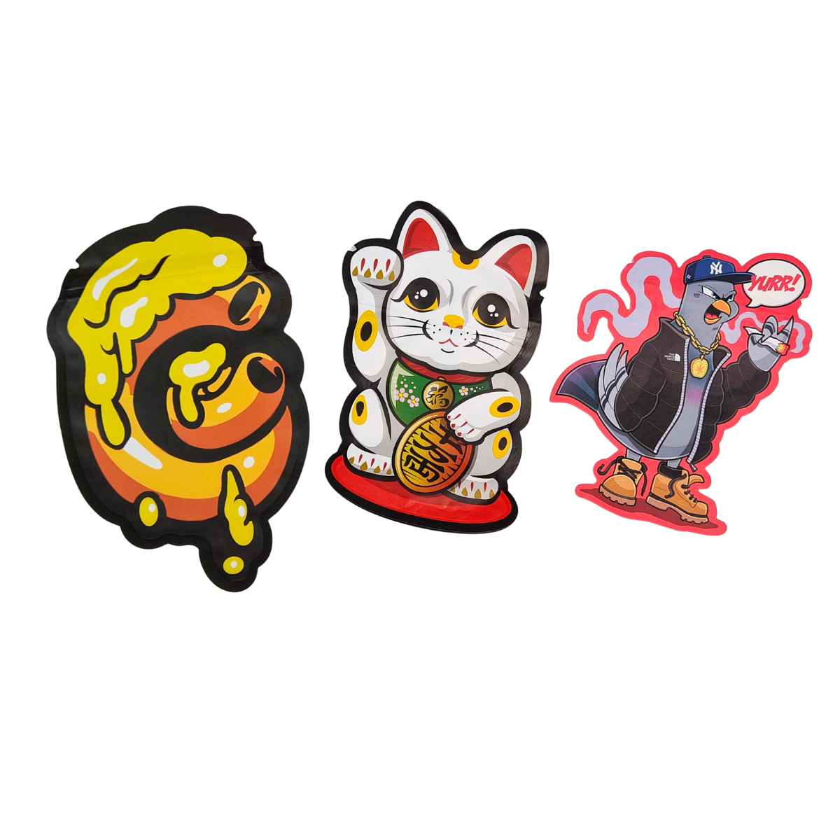 3 πλευρικές σφραγίδες ανθεκτική στα παιδιά ολογραφική σακούλα Mylar από αλουμινένιο φύλλο