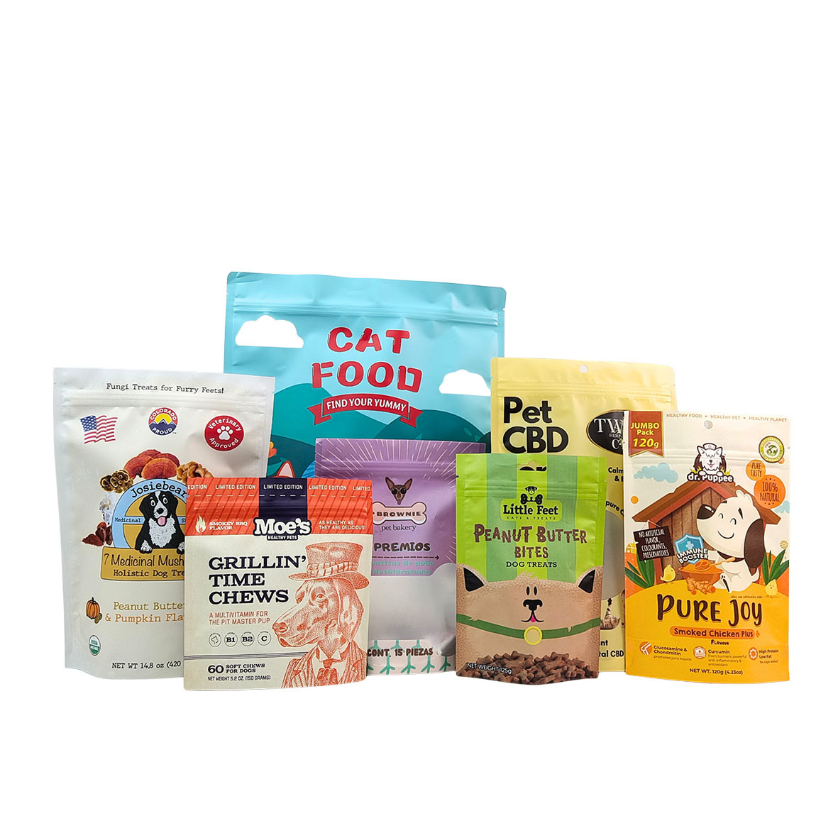 Οικολογικό Επαναχρησιμοποιούμενο Όρθιο Σακουλάκι με Πάχος 50-200 μικρά για Συσκευασία Τροφών για Ζώα