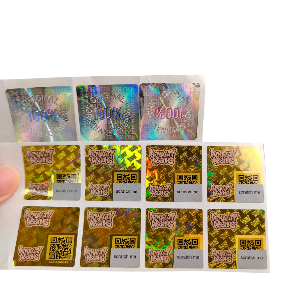 Αυτοκόλλητο Βινύλιο PVC Χάρτινο Αυτοκόλλητο Αδιάβροχο UV Ολόγραμμα Εκτυπωμένο Προσαρμοσμένο Λογότυπο Ετικέτες Συσκευασίας για Χαρτί Scrapbook