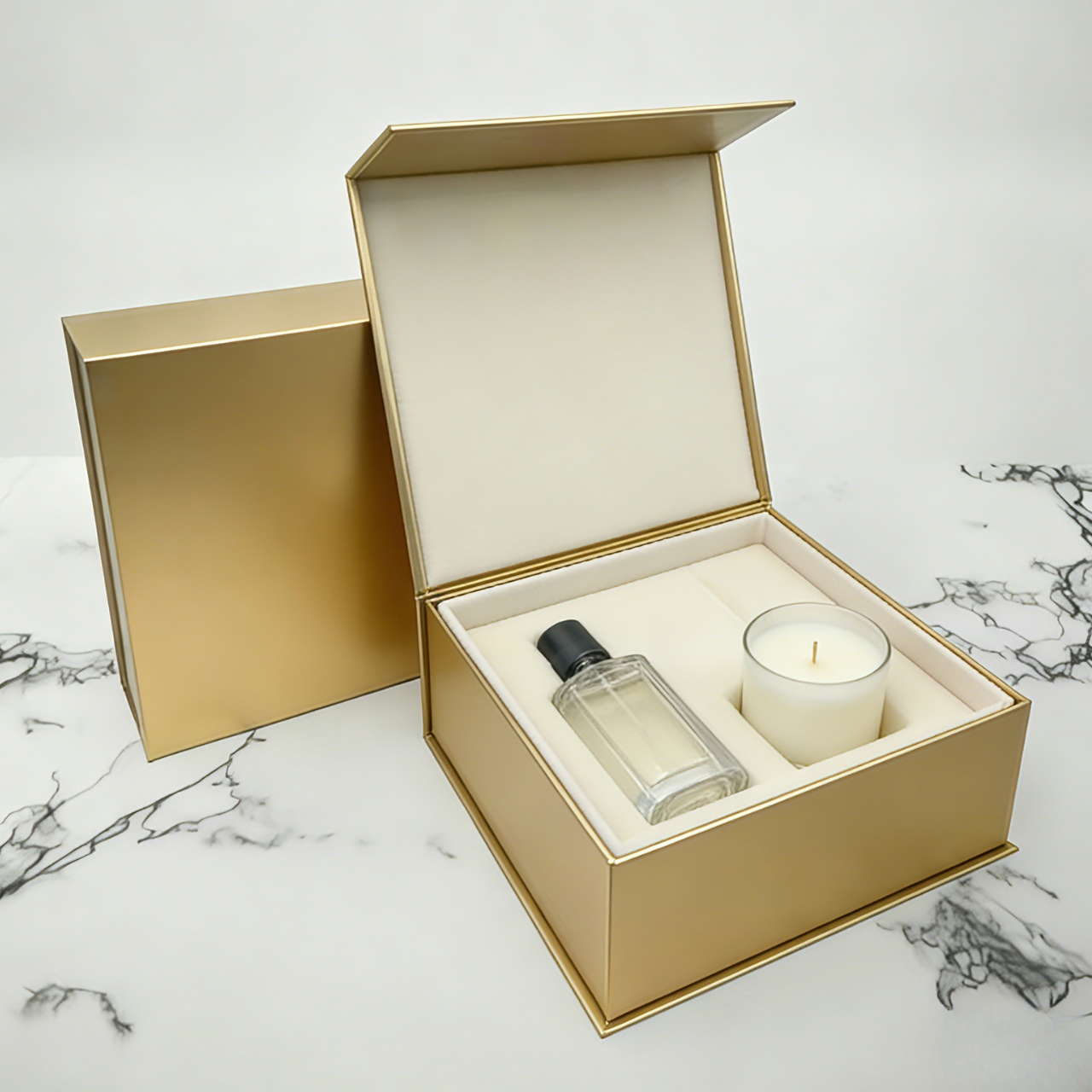 Προσαρμοσμένο Λογότυπο Πολυτελές Μεγάλο Ματ Χαρτονένιο Βιοδιασπώμενο Μαγνητικό Κλείσιμο Αναδιπλούμενο Κουτί Συσκευασίας για Συσκευασία Καλλυντικών