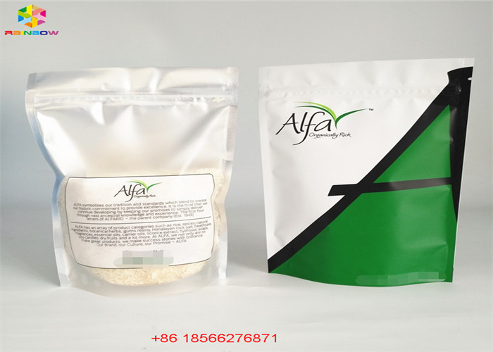 Σαφείς ασημένιες πλαστικές σακούλες που συσκευάζουν το Reclosable φύλλο αλουμινίου αργιλίου τσαντών κλειδαριών φερμουάρ