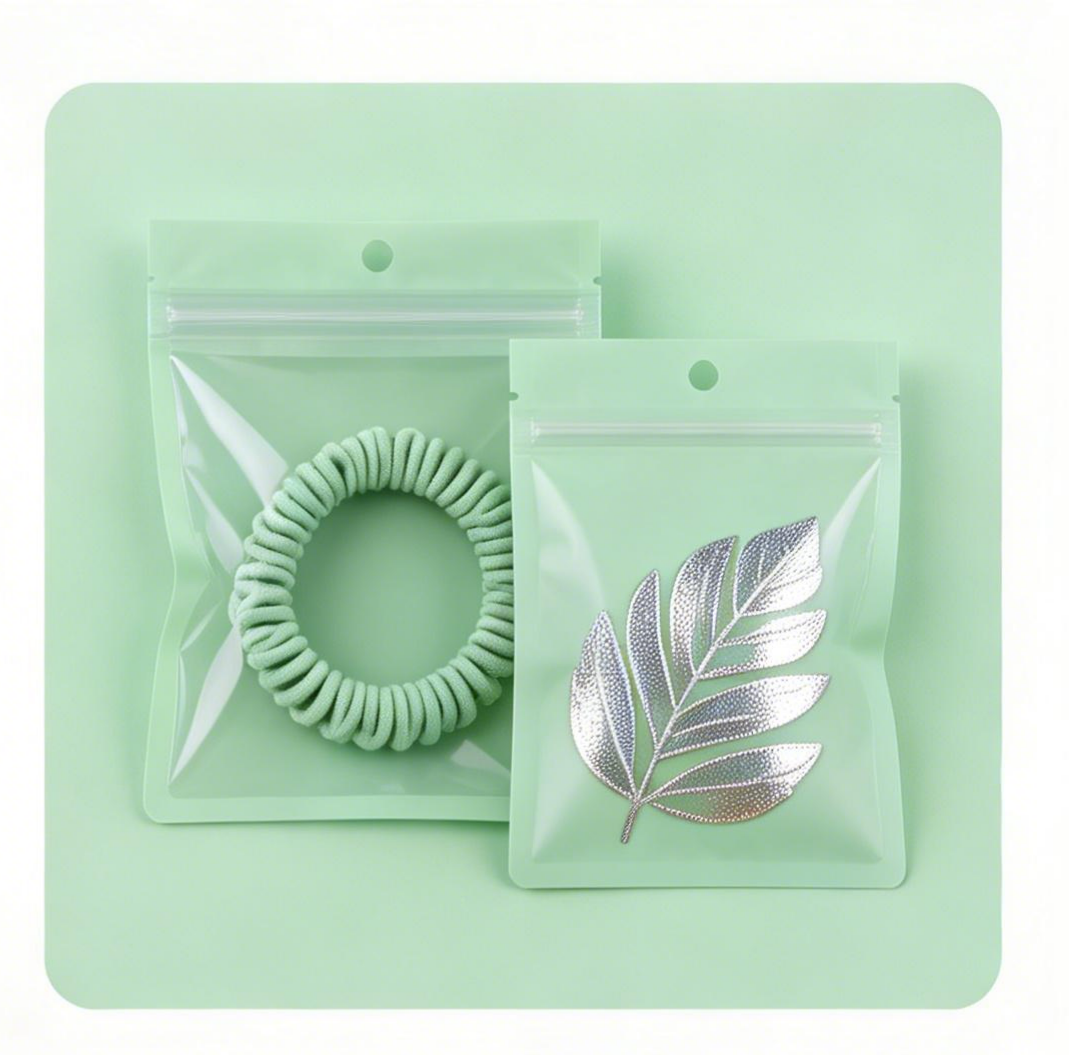 Προσαρμοσμένες PE πλαστικές τσάντες για κοσμήματα σκουλαρίκια ανακυκλώσιμες αντιοξειδωτικές με μία πλευρά διαφανής τσάντα αποθήκευσης κλειδαριού φερμουάρ