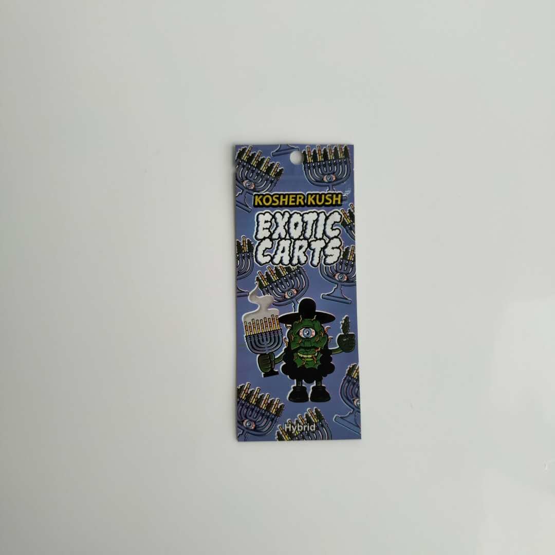 Επαναχρησιμοποιήσιμες πλαστικές σακούλες που συσκευάζουν την εξωτική τσάντα Mylar ακρών κάρρων χρυσή με Ziplock