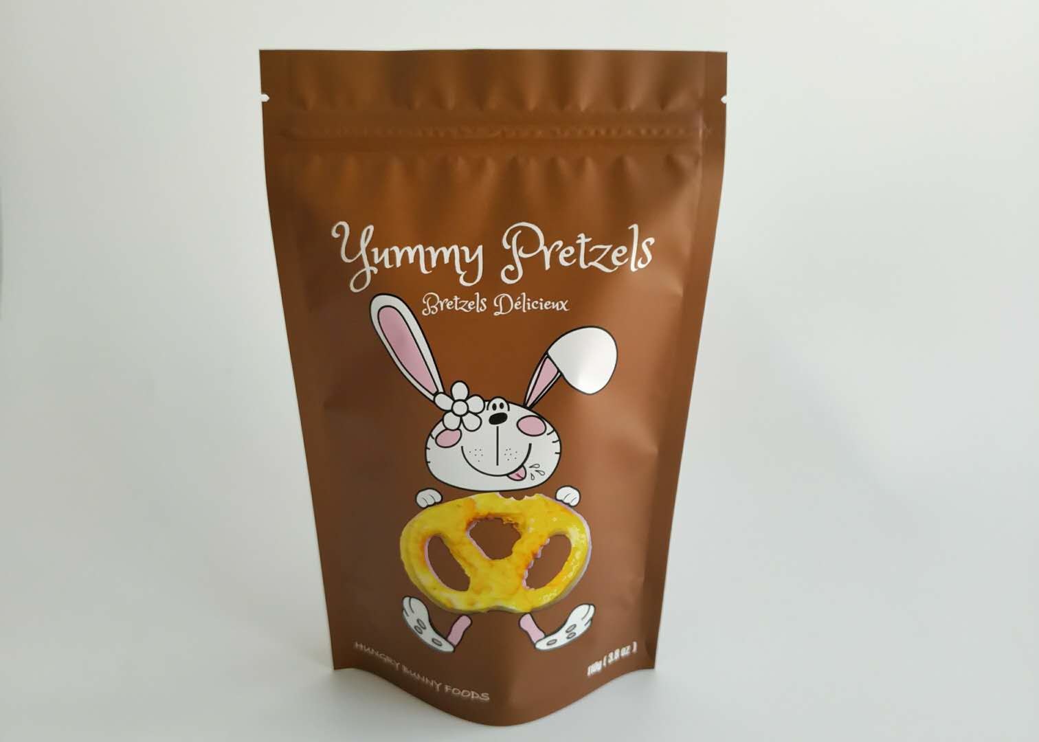 Αλουμινένιο φύλλο επικαλυμμένο Stand up k σακούλες Στεγασμένο βοδινό σνακ συσκευασία ανθεκτική