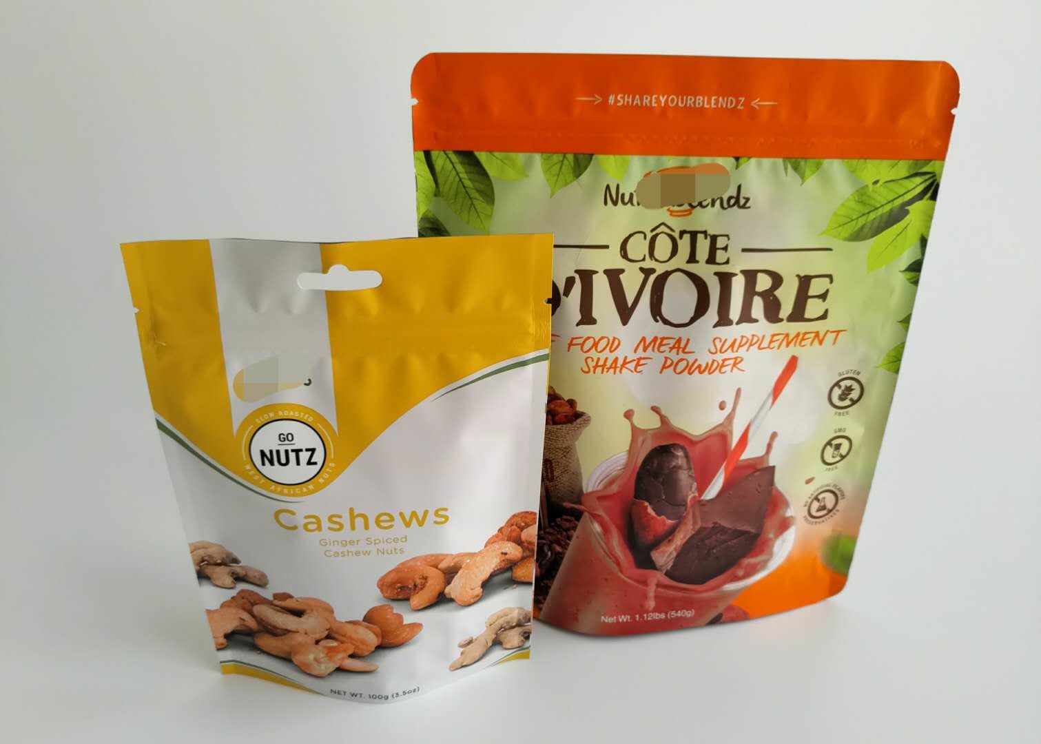 Οργανική Gravure τσαντών συσκευασίας τροφίμων μπισκότων πρόχειρων φαγητών σπόρων Chia εκτύπωση με το φερμουάρ