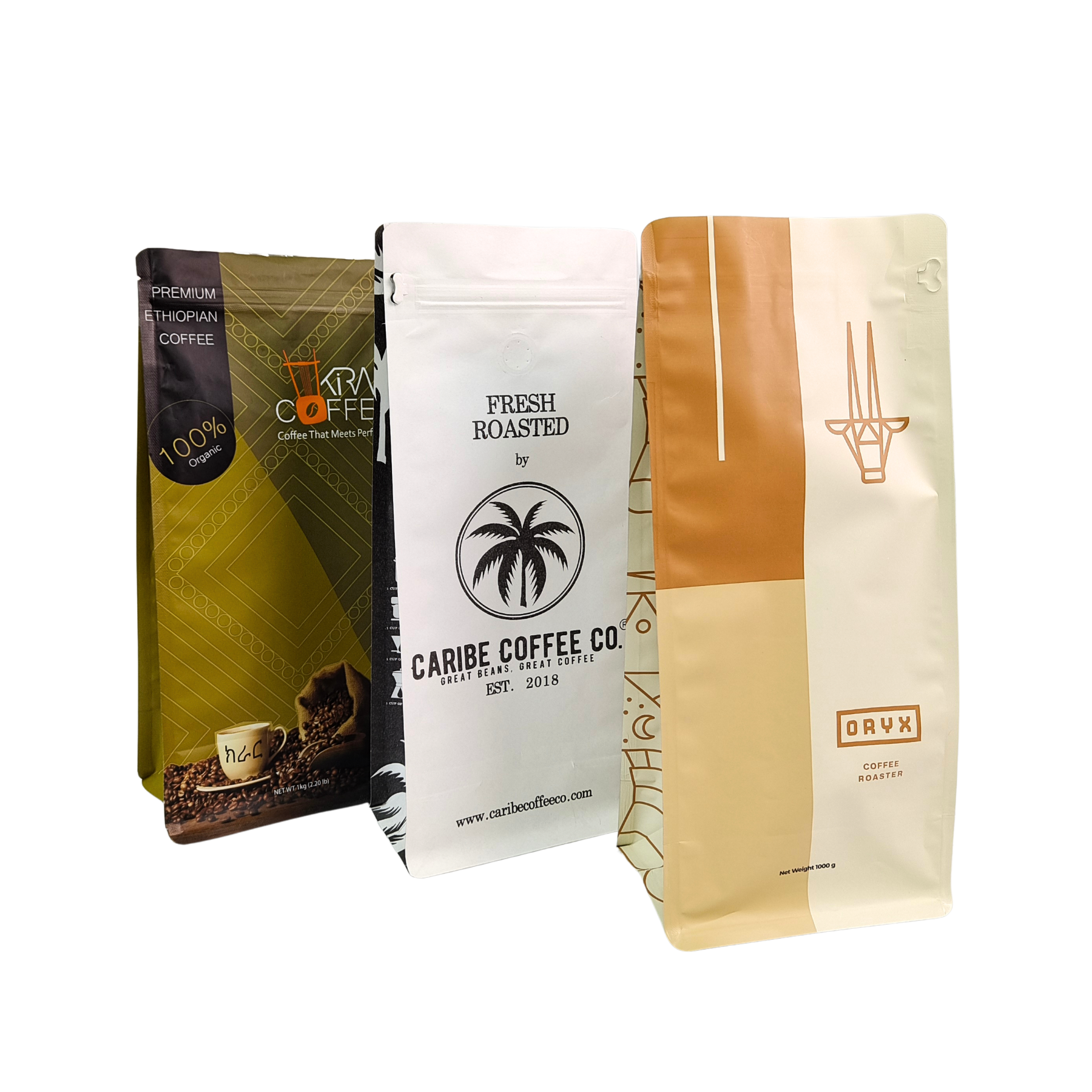 Φαγητό Αδιάβροχο Stand Up Pouch 120 μm για συσκευασία καφέ και σνακ