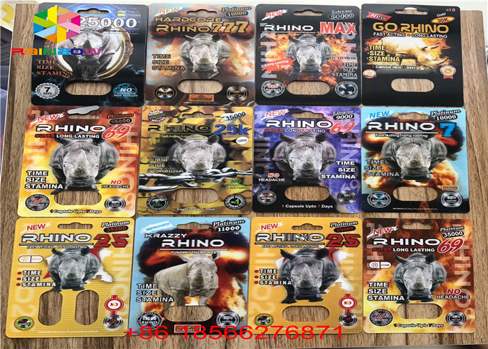 Αρσενική συσκευασία καρτών φουσκαλών αυξήσεων που διπλώνει τη συνήθεια R7-5000 R7-3000 εγγράφου