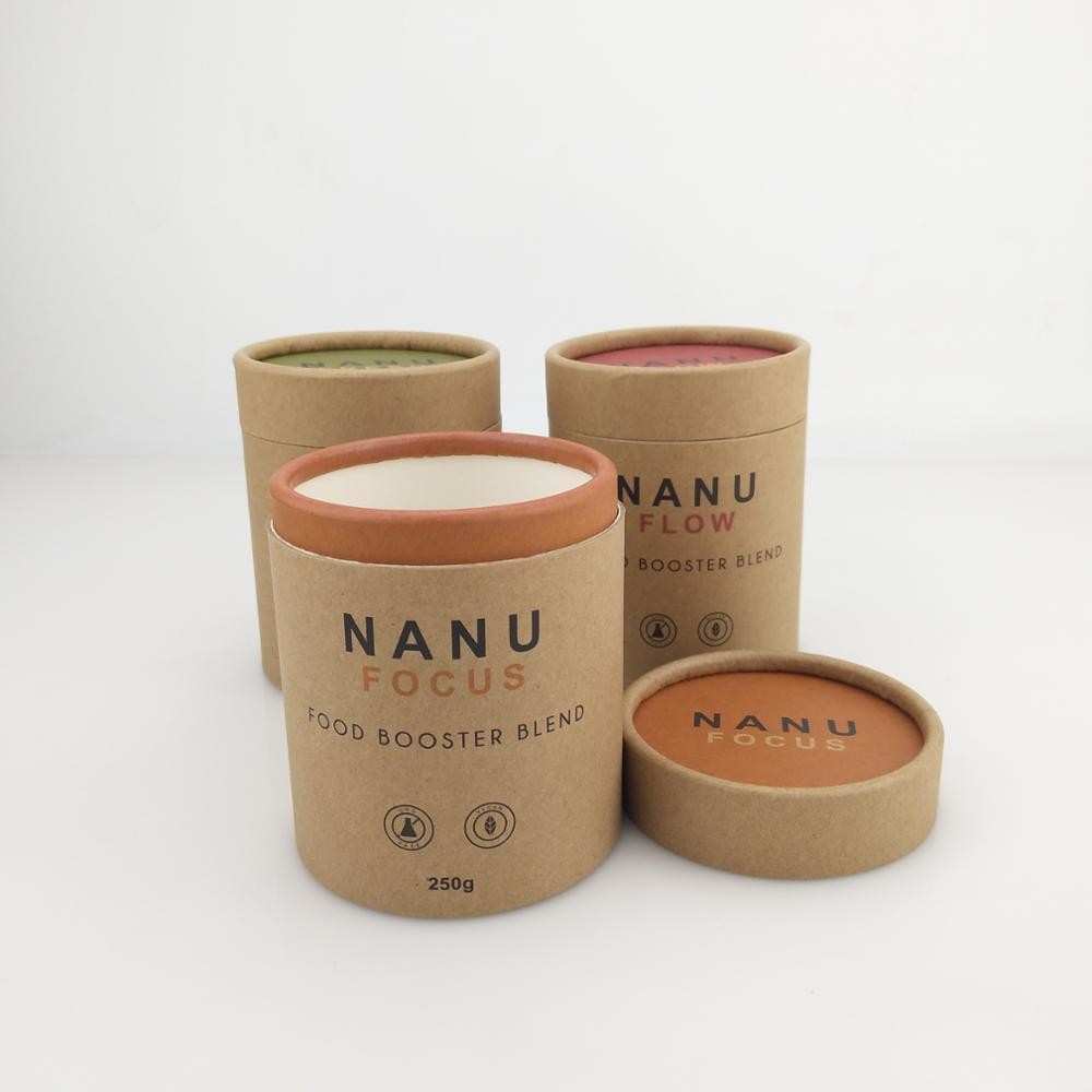 Προσαρμοσμένο κύλινδρος μέγεθος συσκευασίας κιβωτίων εγγράφου Eco φιλικό για τη συσκευασία τσαγιού