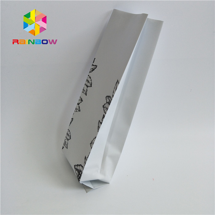 Gusset εγγράφου της Kraft δευτερεύουσα στάση επάνω στις σακούλες καφέ, σφραγισμένη εκτύπωση συνήθειας πλαστικών τσαντών