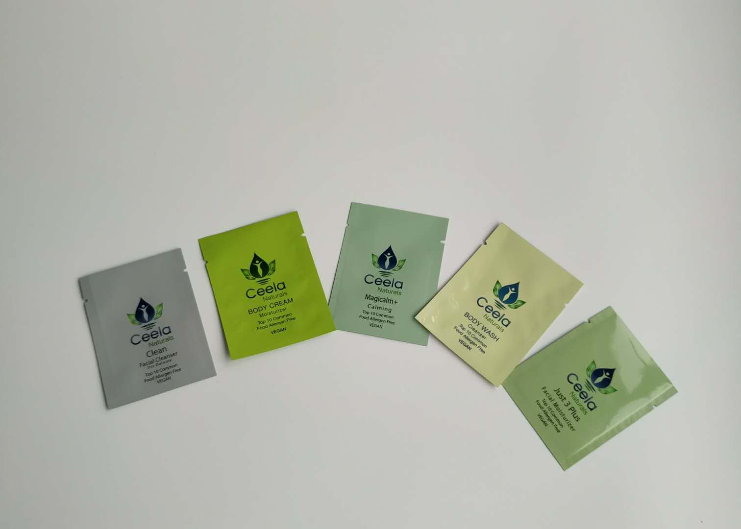 Δερμάτων κρέμας καλλυντικό συσκευάζοντας σακούλι συνήθειας 5ml σακουλών εκτύπωσης τσαντών ψηφιακό