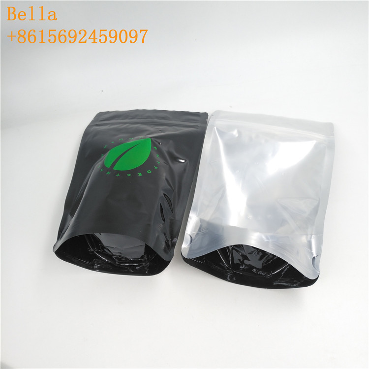 Ολογραφικές πλαστικές τσάντες τσαγιού που συσκευάζουν την τσάντα τροφίμων Eco καφέ με μια πλευρά σαφή