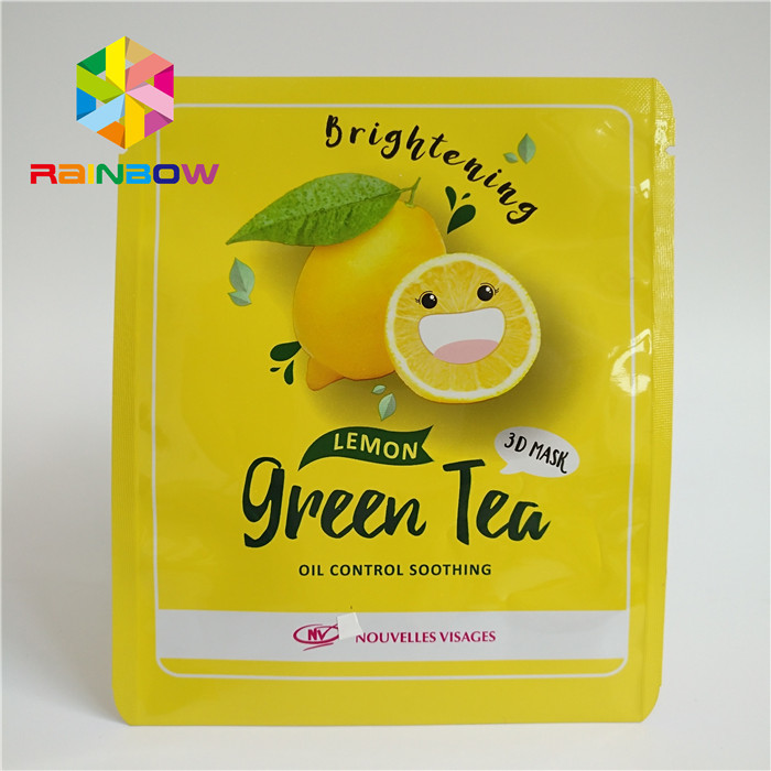 Η πλευρά τρία σφράγισε την τυπωμένη Ziplock τοποθετημένη σε στρώματα τσάντες αργιλίου μάσκα ματιών φύλλων αλουμινίου του προσώπου