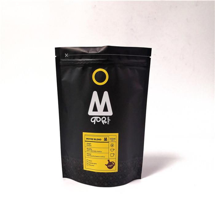 Πλαστικές σακούλες στάσεων επάνω που συσκευάζουν την εκτύπωση Gravnre τσαντών καφέ φύλλων αλουμινίου αργιλίου βαθμού τροφίμων