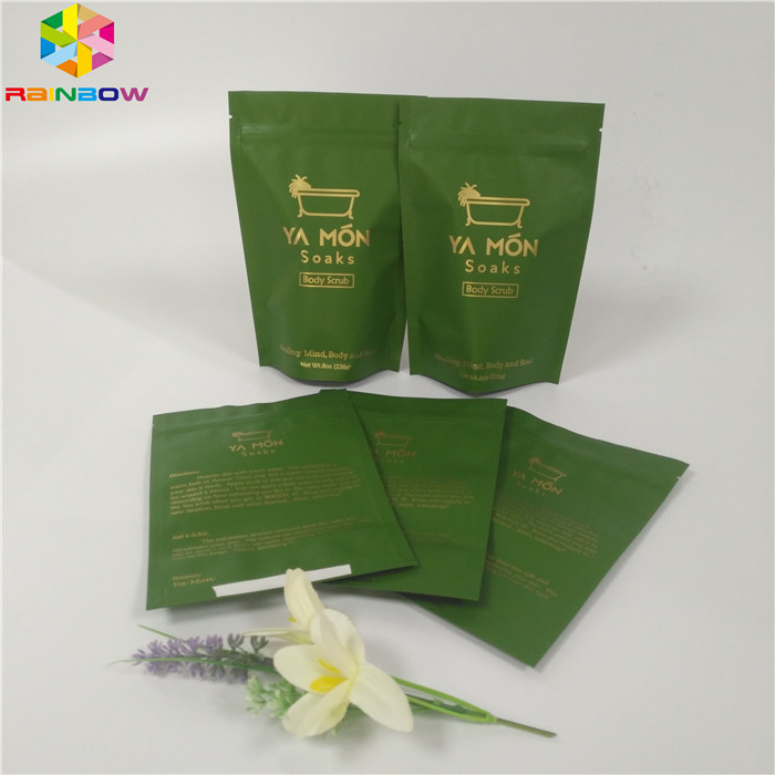 Αλάτων φύλλων αλουμινίου τοπ στάση φερμουάρ σακουλών συσκευάζοντας επάνω Ziplock στο αλατισμένο φύλλο αλουμινίου αργιλίου τσαντών λουτρών