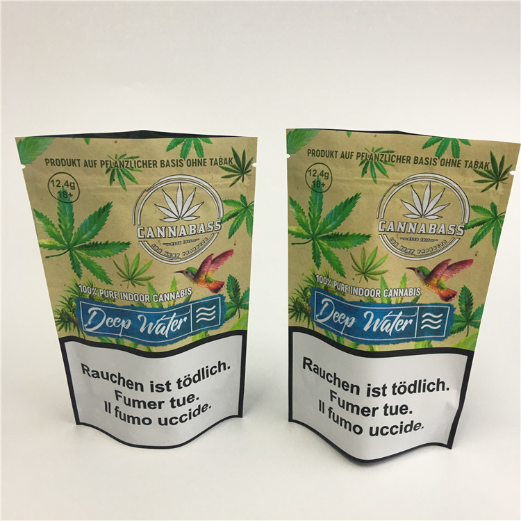 Τροφίμων συσκευάζοντας στάση θυμιάματος βαθμού βοτανική επάνω τυπωμένη στη σακούλα Ziplock τσάντα που προσαρμόζεται