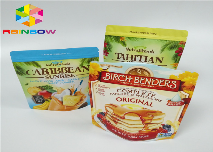 Πρωτεϊνική συσκευασία τσαντών σκονών ορρού γάλακτος/καθαρή σκόνη ορρού γάλακτος φύλλων αλουμινίου αργιλίου πρωτεϊνική που συσκευάζει Pags/τη στάση επάνω Ziplock στις τσάντες