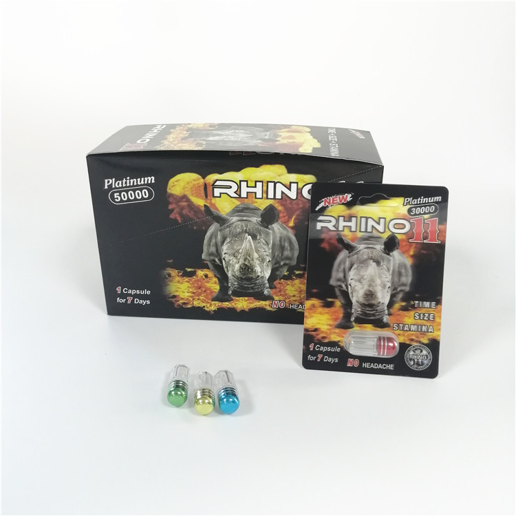τρισδιάστατη πλαστική φουσκάλα ρινοκέρων που συσκευάζει το προσαρμοσμένο μέγεθος για τις αρσενικές σεξουαλικές κάψες