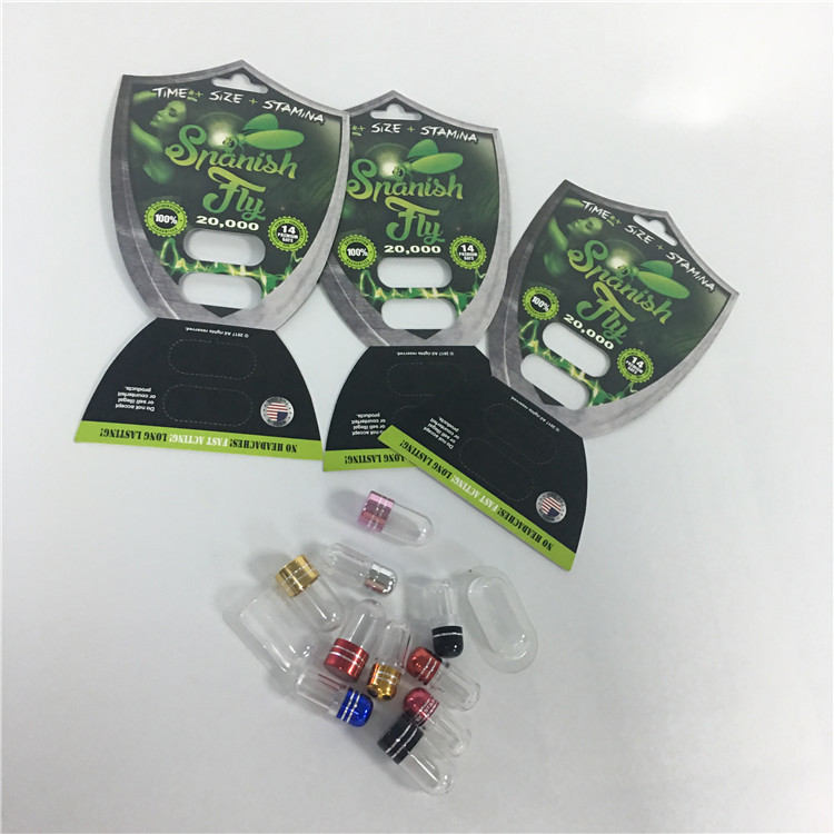 Ανακυκλώσιμες φουσκαλών καρτών συσκευάζοντας κάρτες χαπιών καψών αυξήσεων μυγών αρσενικές με τη σφαίρα