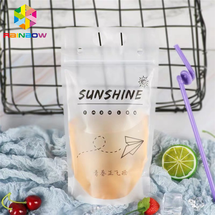 Gravure πλαστική τσάντα εκτύπωσης που συσκευάζει τα ζωηρόχρωμα άχυρα για τη συσκευασία του υγρού ποτού