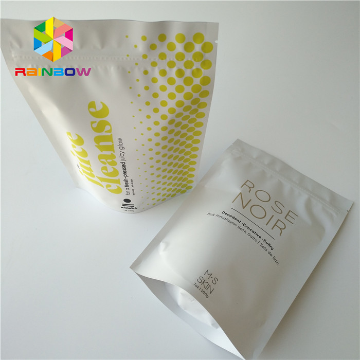 Τυπωμένη η Ziplock στάση φύλλων αλουμινίου επάνω στην καλλυντική συσκευάζοντας καρύδα τσαντών/το σώμα καφέ τρίβει