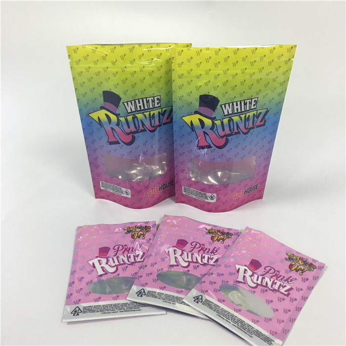 Βοτανικό θυμίαμα απόδειξης μυρωδιάς που συσκευάζει τις μίνι Ziplock τσάντες μπισκότων φύλλων ζιζανίων πλαστικές CBD