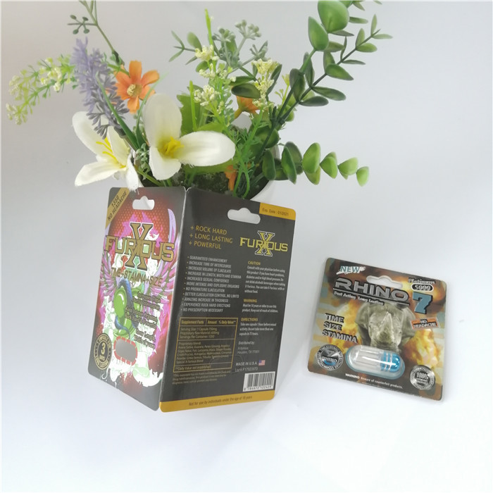 Προσαρμοσμένες τρισδιάστατες φουσκαλών πακέτων συσκευάζοντας φουσκάλες χαπιών αυξήσεων απόδοσης ατόμων σεξουαλικές