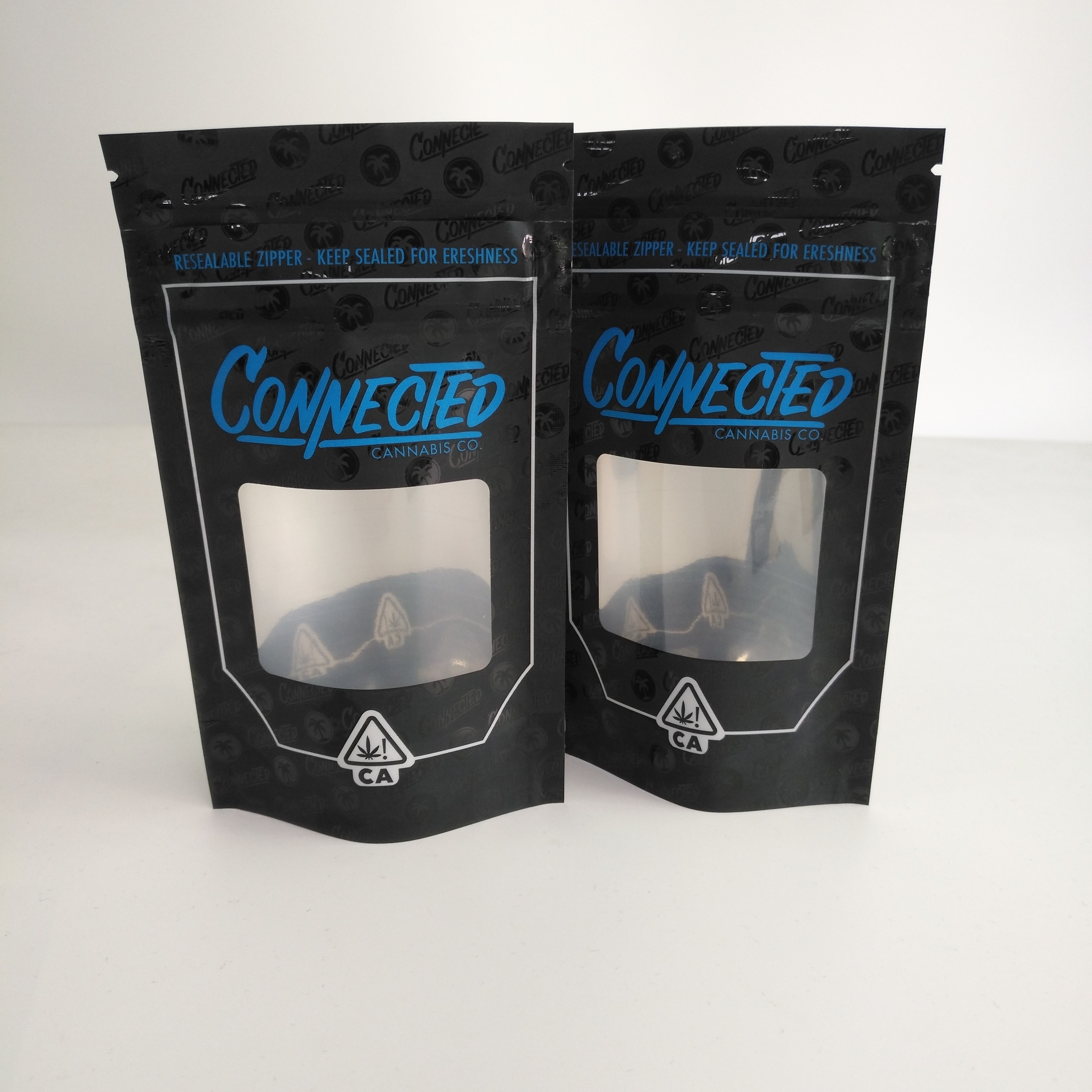 Resealable στάση φερμουάρ απόδειξης μυρωδιάς επάνω στη σακούλα φερμουάρ με το αργίλιο παραθύρων μέσα